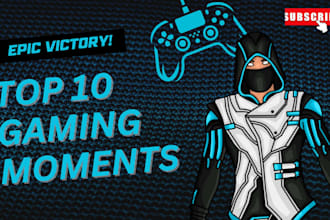 design viral gaming youtube thumbnails for pubg and any game