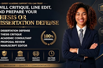 critique, line edit, and prepare your thesis or dissertation defense in 24hrs