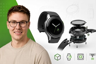 wearable technology cad, smartwatch housing, electronic enclosure, prototype