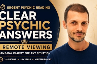 do an urgent psychic reading remote viewing in few hours