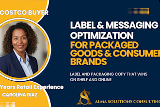 write retail ready product label and packaging copy
