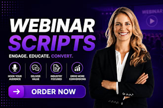 write your webinar scripts slides for presentation webinar slides that converts
