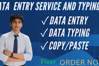 type, copy, paste, format, clean excel data