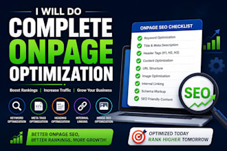 do complete onpage optimization