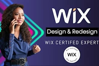 create wix website design,redesign wix website