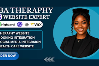 design aba therapy website, counseling website medical website redesign aba site