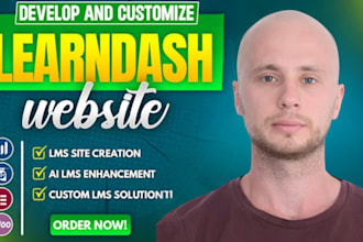 build wordpress lms website course selling webssite and elearning with learndash