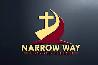 design minimalist catholic church, ministry, religious or christian logo