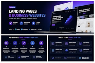 build a premium landing page or business website