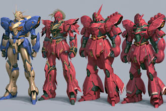 draw gundam, transformers, mecha robot