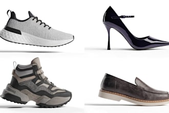 design shoe, footwear, sneakers, and heels tech pack for manufacturing