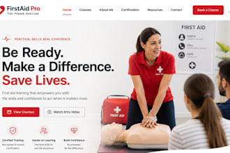 build squarespace health safety trainer website cpr instructor first aid trainer