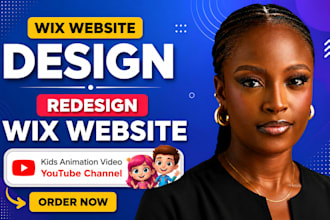 wix website design shopify website redesign landing page design kids animation
