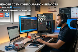 configure hikvision, dahua and IP cctv cameras remotely
