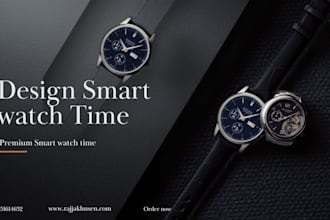 design a sleek and premium smartwatch design project