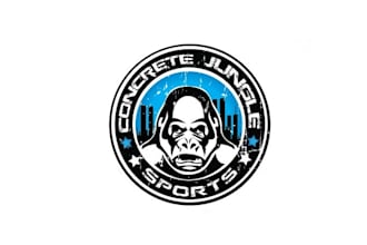 design a captivating urban logo for concrete jungle sports
