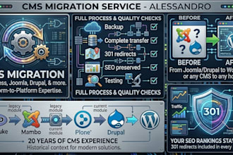 migrate, clone, or transfer your wordpress, joomla, or drupal website