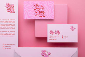 design vintage, colorful, playful, fun logo and branding