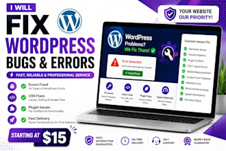 fix wordpress and woocommerce errors, bugs and layout issues