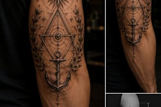 design a unique symbolic geometric tatto with deep meaning