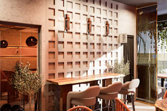 create a specialized cafe or restaurant interior design