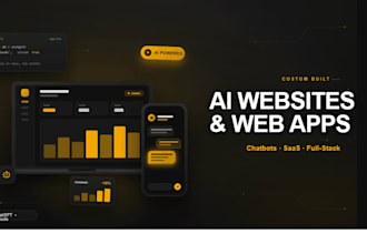 develop ai website, ai chatbot, ai web application and saas software