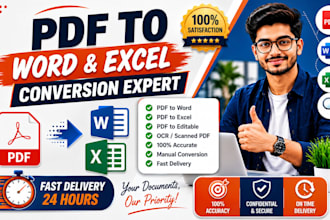 convert PDF to excel, word and editable formats with high accuracy