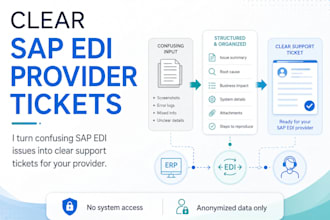 rewrite your sap edi ticket for your provider