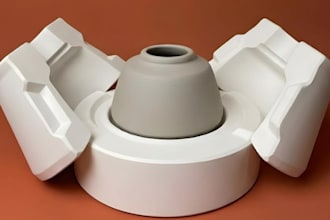 design plaster, ceramic, clay, casting and 3d printable molds for manufacturing