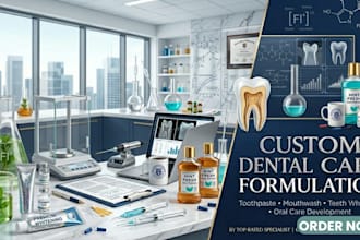formulate dental care products natural or artificial teeth formulas as a dentist
