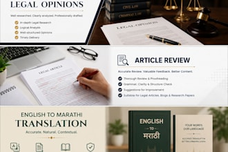 draft legal opinions legal articles and translate eng to mar legal documents