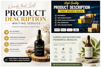 create high quality product descriptions for your store