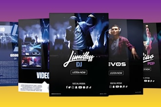 design epk, dj press kit, music epk, artist press kit, logo, speaker sheet epk