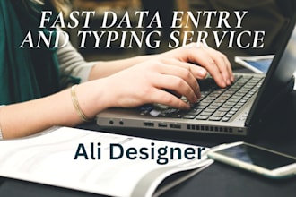 do fast and accurate data entry and typing work