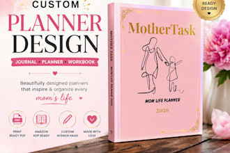 design a custom planner, journal, and workbook in canva