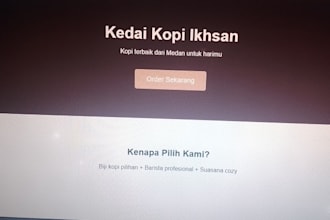 build responsive landing page HTML CSS for business