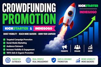 promote your kickstarter and indiegogo crowdfunding campaign