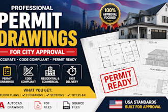 design architectural permit drawings for city approval
