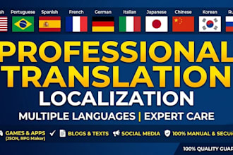 localize and translate your texts in multiple languages