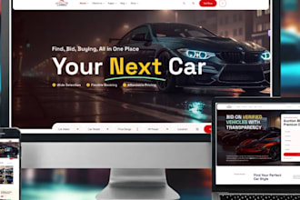 design live auction bidding website, car auction website and car auction app