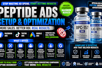 fix peptide ads issue, run peptide marketing facebook ads, tiktok or google ads