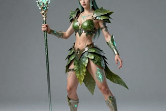 draw fantasy character or monster design for dnd illustration and video games
