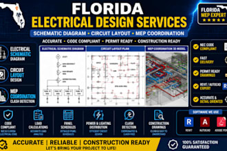 design florida electrical schematic diagram circuit layout mep coordination