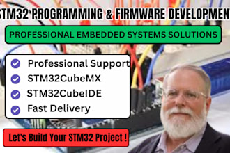 do stm32 programming, firmware development and embedded systems projects
