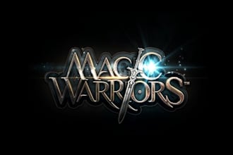 design wordmark text magic warriors logo