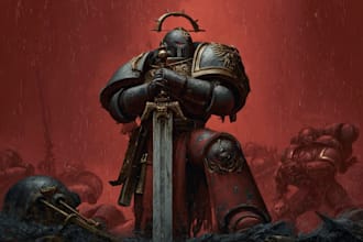 make warhammer 40k character art