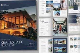 design luxury, real estate and restaurant brochures with stunning premium finish