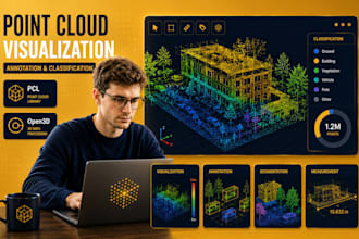 point cloud visualization, annotation, classification software using pcl, open3d