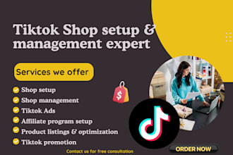 setup tiktok shop, tiktok shop ads and tiktok affiliate