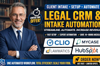 setup clio mycase lawmatic hubspot twilio CRM automation law firm client intake